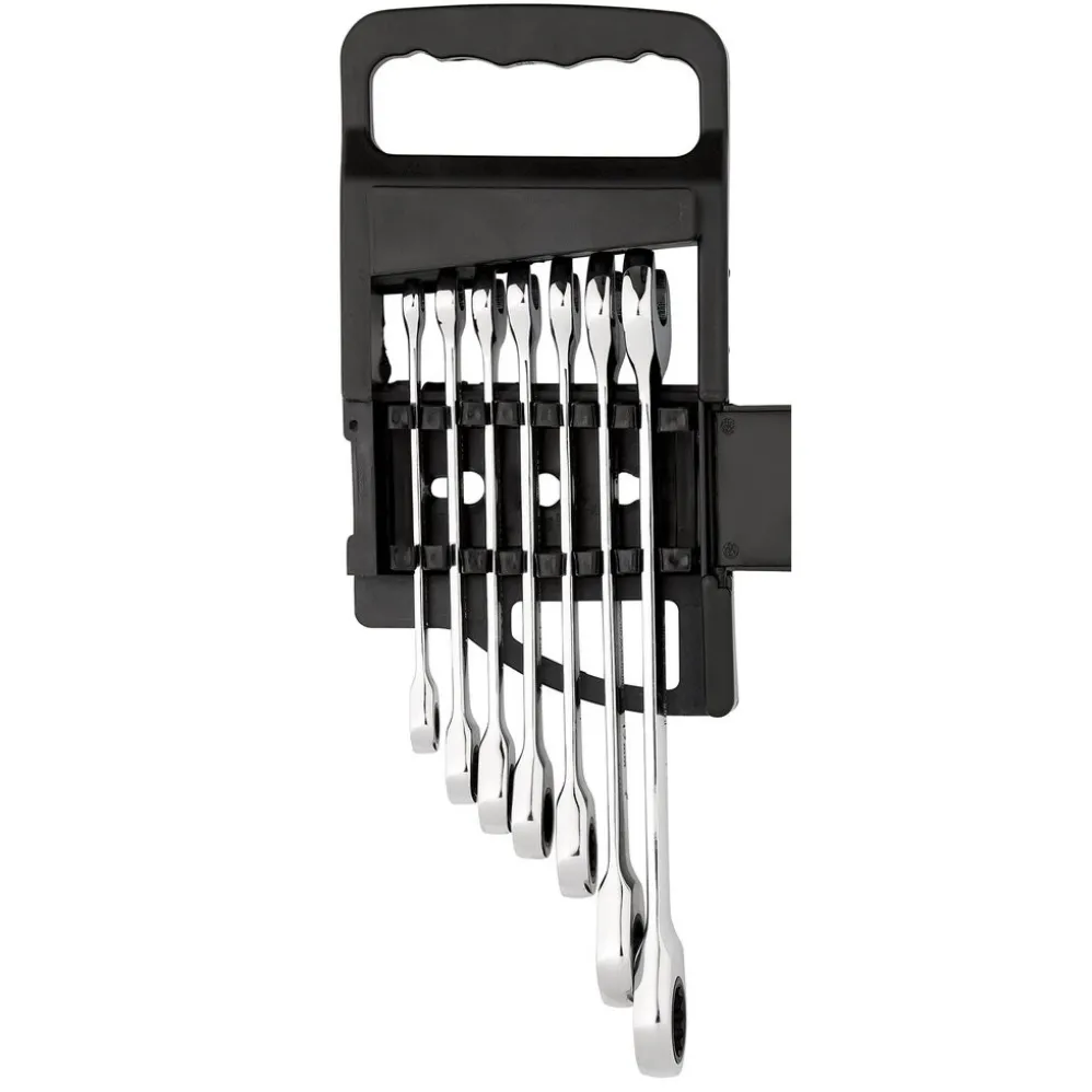Draper HI-TORQ® Metric Ratcheting Combination Spanner Set (7 Piece)