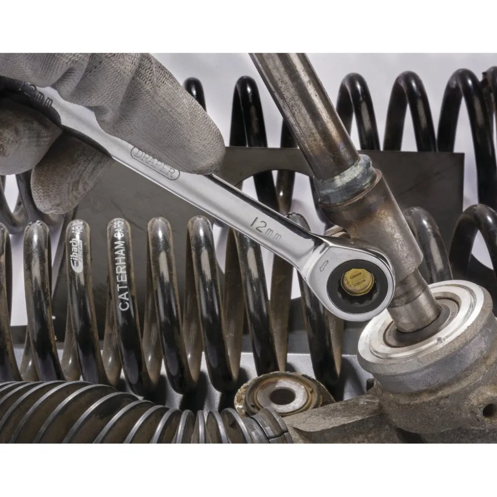 Draper HI-TORQ® Metric Ratcheting Combination Spanner Set (7 Piece)