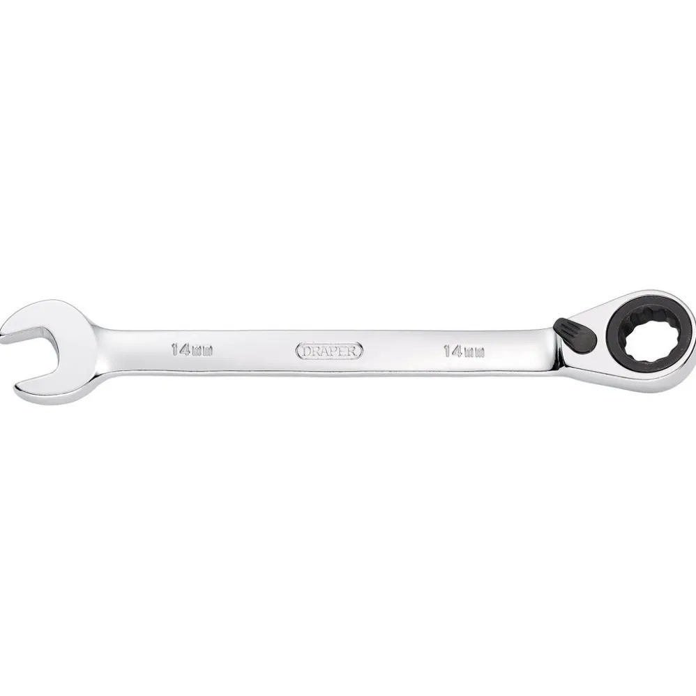 Draper HI-TORQ® Metric Reversible Ratcheting Combination Spanner, 14mm