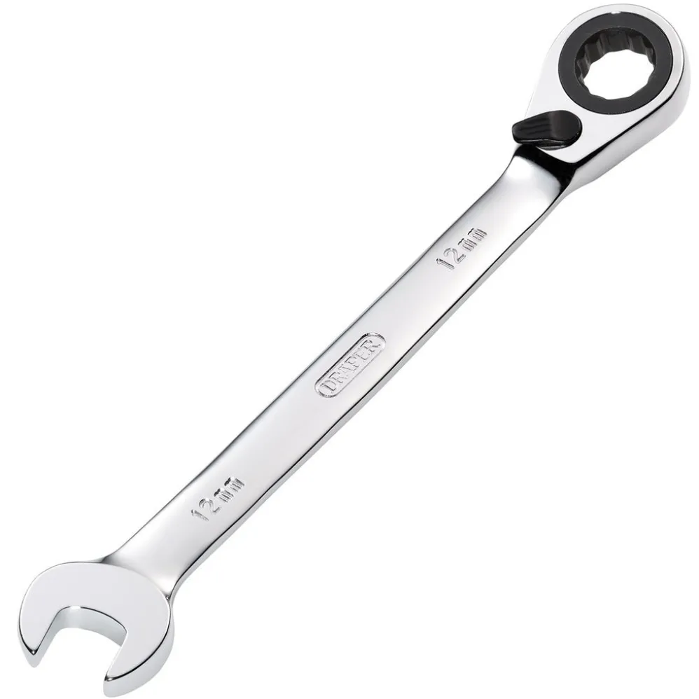 Draper HI-TORQ® Metric Reversible Ratcheting Combination Spanner, 12mm