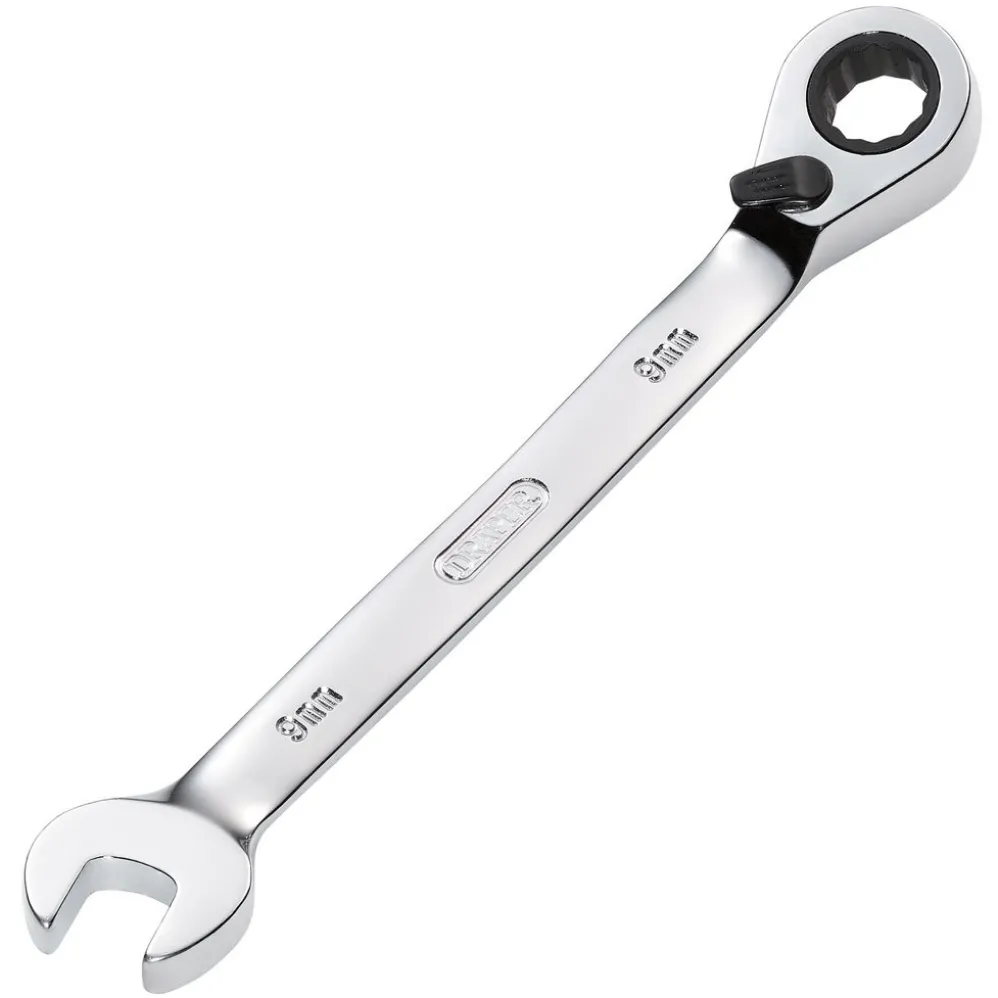 Draper HI-TORQ® Metric Reversible Ratcheting Combination Spanner, 9mm