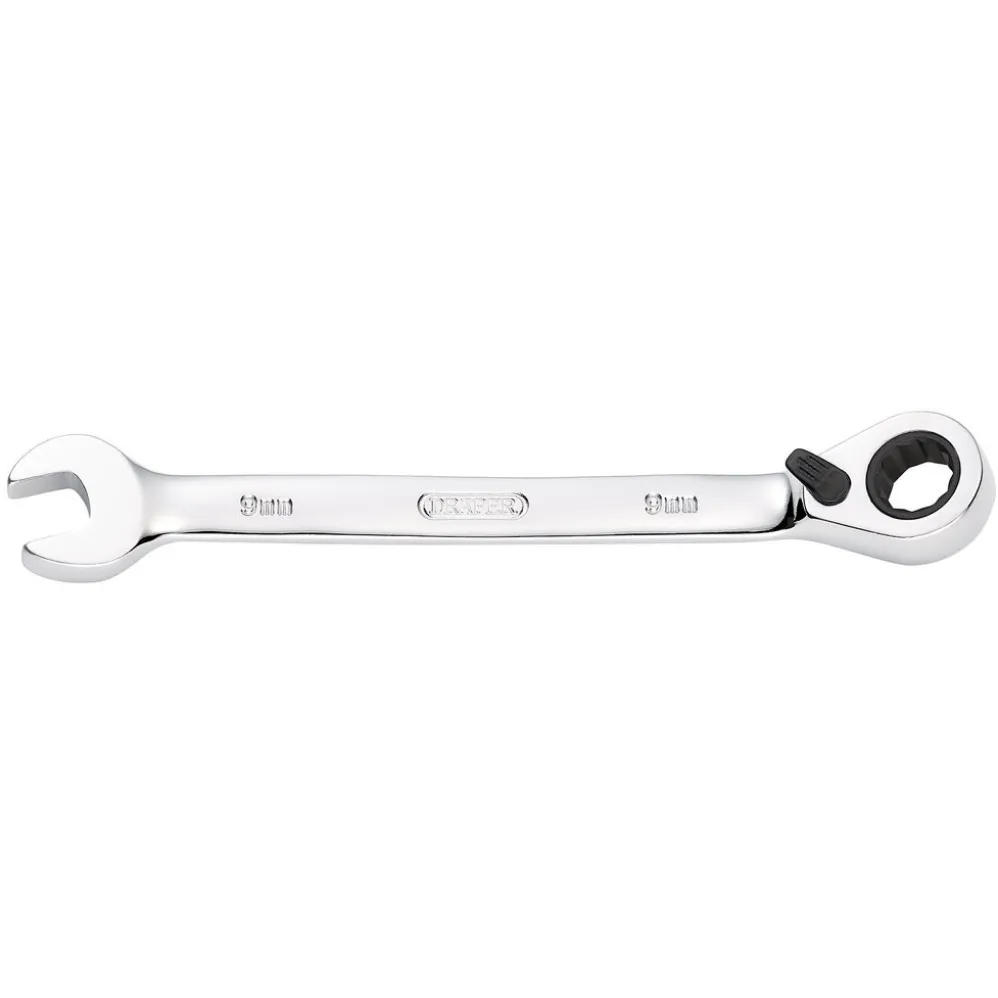 Draper HI-TORQ® Metric Reversible Ratcheting Combination Spanner, 9mm