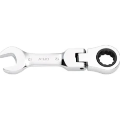 Draper HI-TORQ® Metric Stubby Flexible Head Ratchet Combination Spanner, 12mm