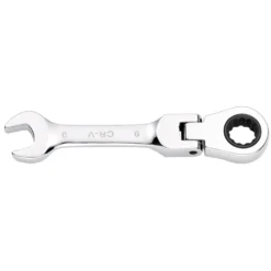 Draper HI-TORQ® Metric Stubby Flexible Head Ratchet Combination Spanner, 9mm