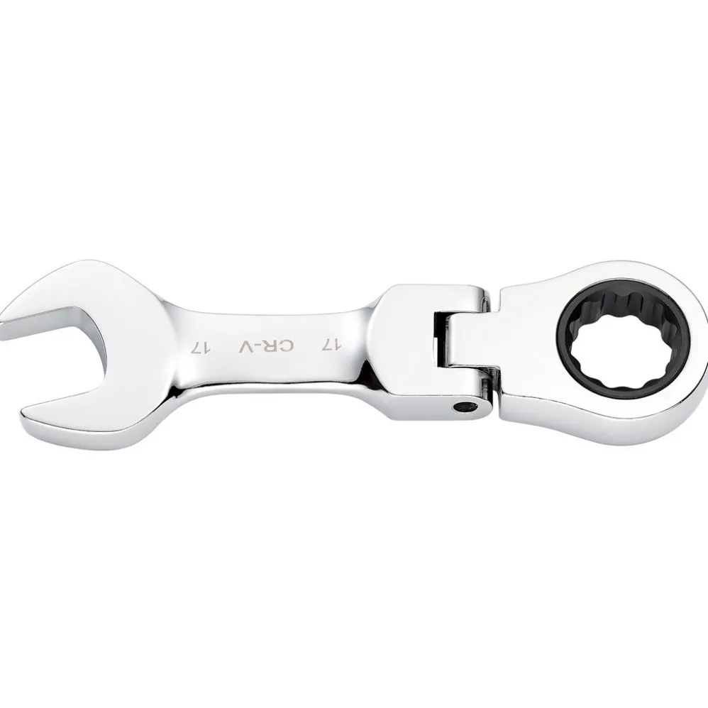 Draper HI-TORQ® Metric Stubby Flexible Head Ratchet Combination Spanner, 17mm