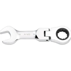 Draper HI-TORQ® Metric Stubby Flexible Head Ratchet Combination Spanner, 15mm
