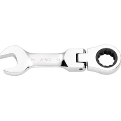 Draper HI-TORQ® Metric Stubby Flexible Head Ratchet Combination Spanner, 14mm