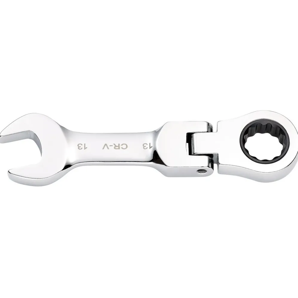 Draper HI-TORQ® Metric Stubby Flexible Head Ratchet Combination Spanner, 13mm
