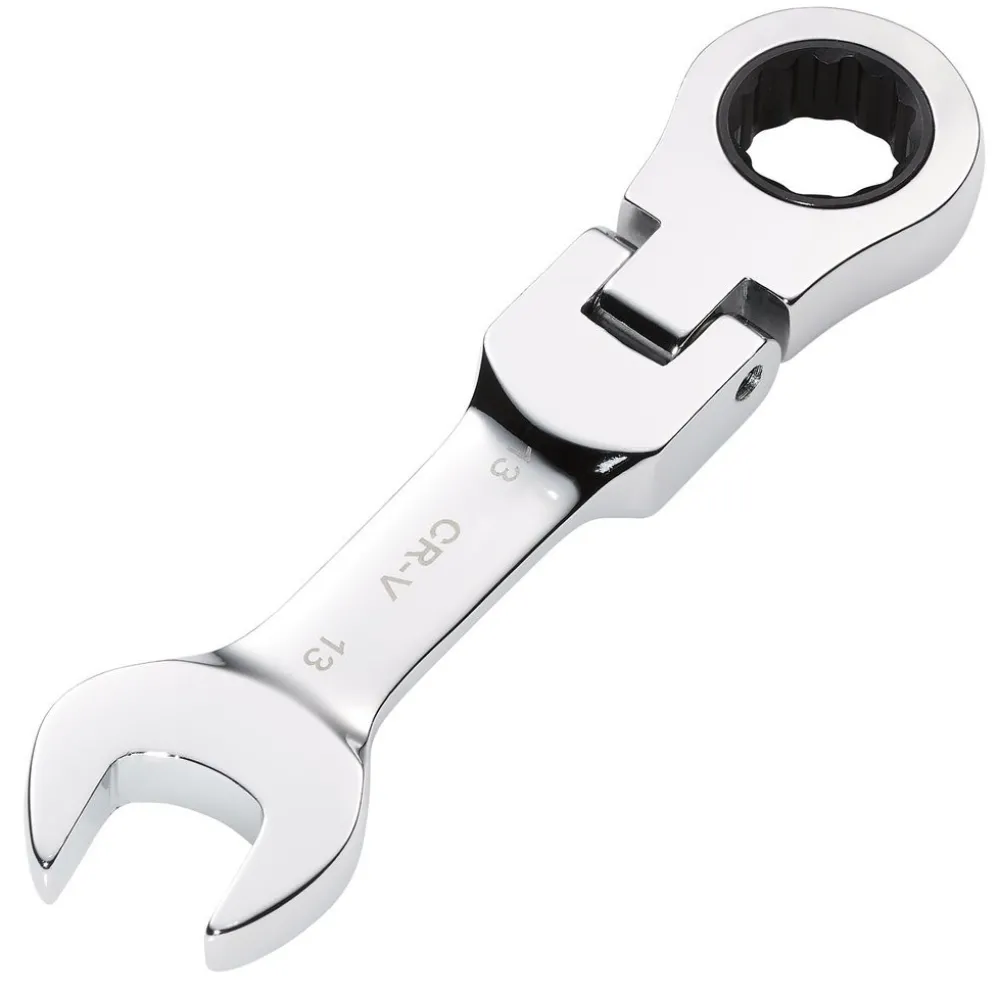 Draper HI-TORQ® Metric Stubby Flexible Head Ratchet Combination Spanner, 13mm