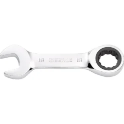 Draper HI-TORQ® Metric Stubby Ratchet Combination Spanner, 18mm