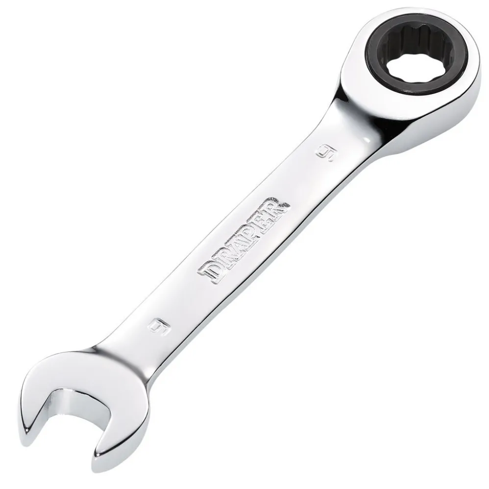 Draper HI-TORQ® Metric Stubby Ratchet Combination Spanner, 9mm