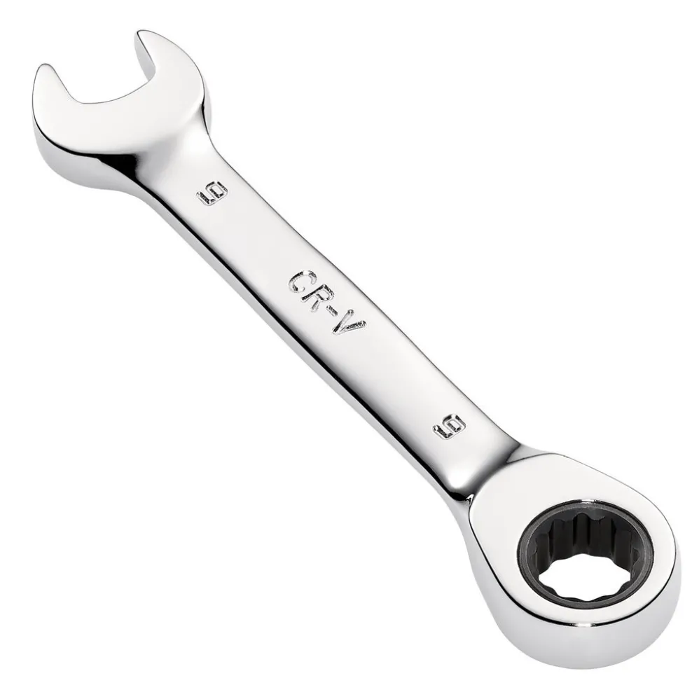Draper HI-TORQ® Metric Stubby Ratchet Combination Spanner, 9mm