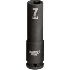 Draper HI-TORQ® 6 Point Deep Impact Socket, 1/4" Sq. Dr., 7mm