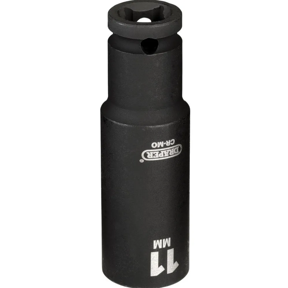 Draper HI-TORQ® 6 Point Deep Impact Socket, 1/4" Sq. Dr., 11mm
