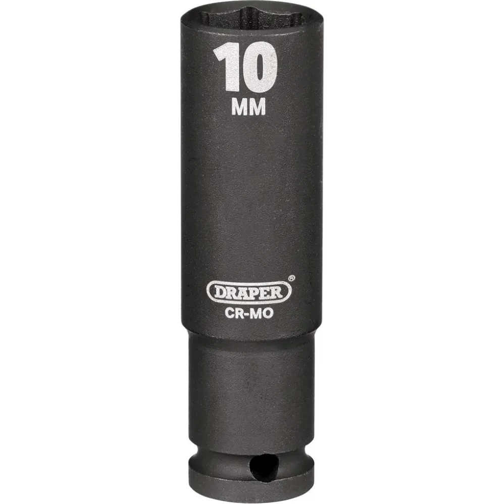 Draper HI-TORQ® 6 Point Deep Impact Socket, 1/4" Sq. Dr., 10mm