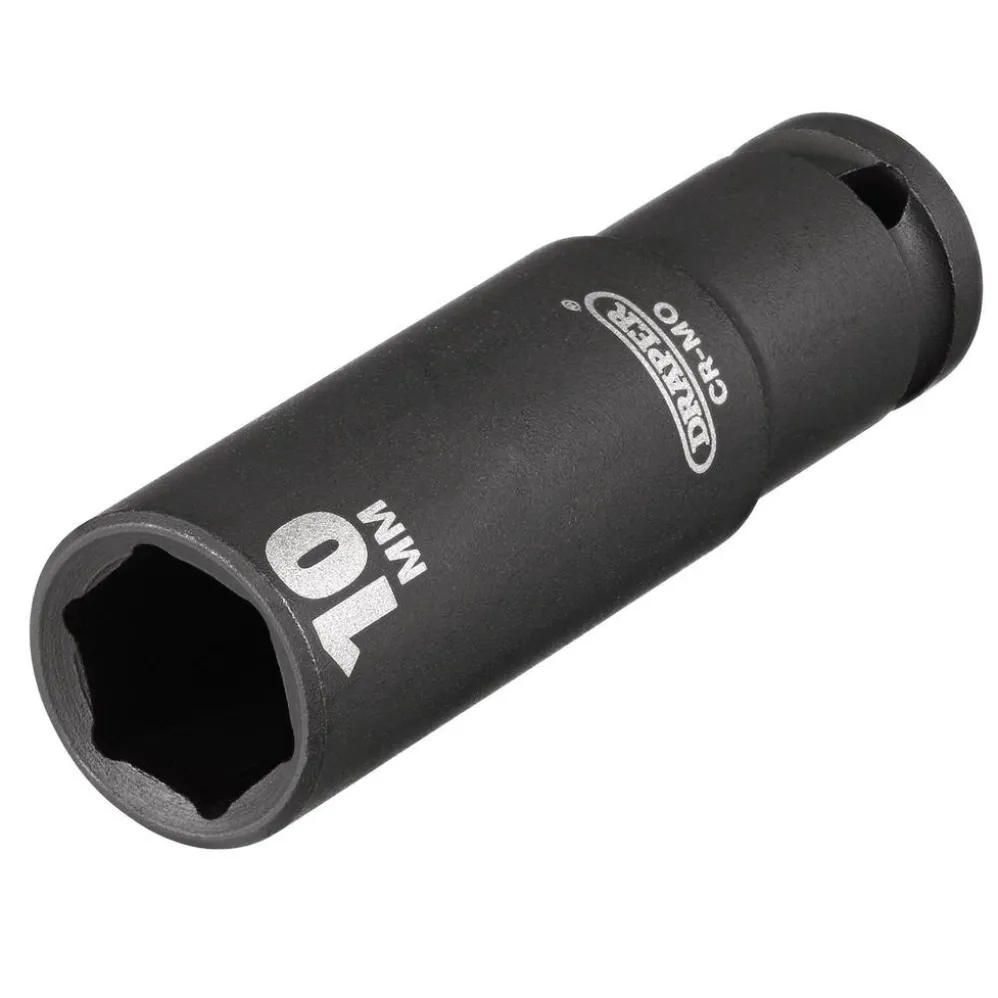Draper HI-TORQ® 6 Point Deep Impact Socket, 1/4" Sq. Dr., 10mm