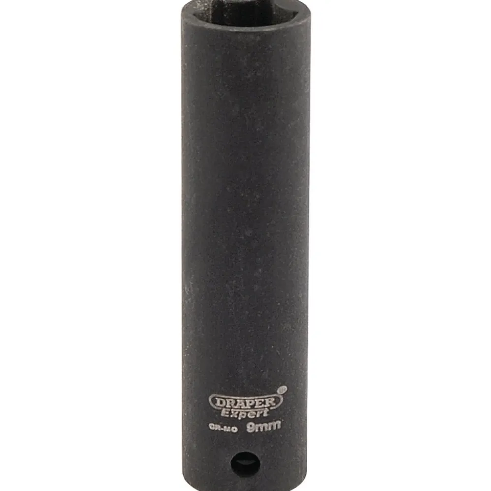 Draper HI-TORQ® 6 Point Deep Impact Socket, 1/4" Sq. Dr., 9mm