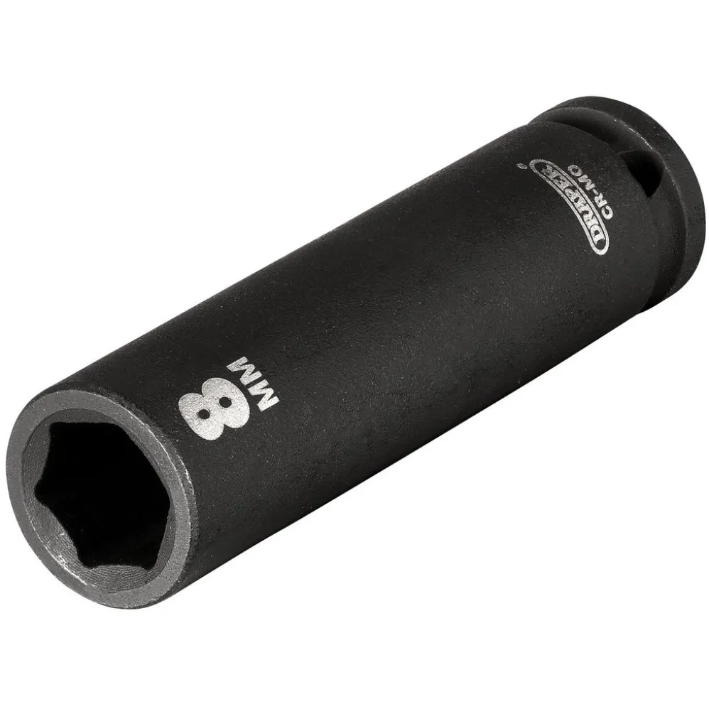 Draper HI-TORQ® 6 Point Deep Impact Socket, 1/4" Sq. Dr., 8mm