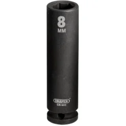 Draper HI-TORQ® 6 Point Deep Impact Socket, 1/4" Sq. Dr., 8mm