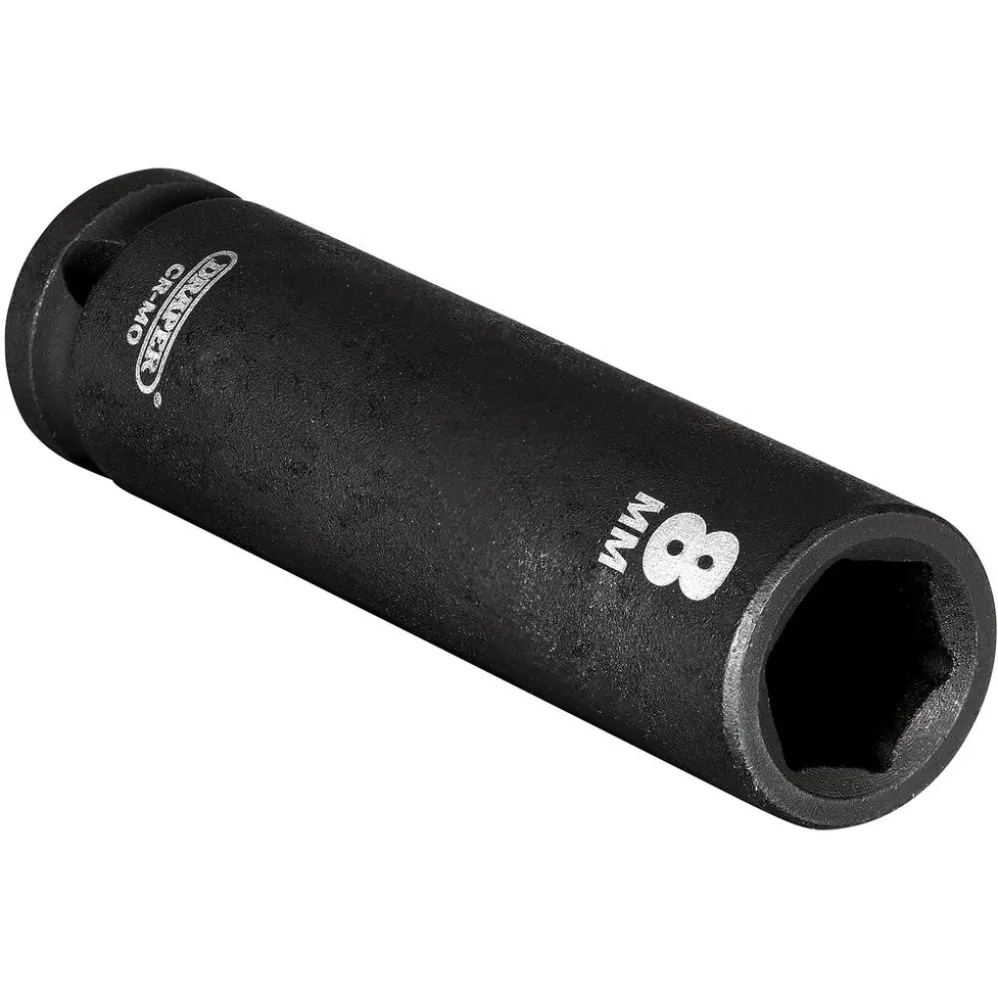 Draper HI-TORQ® 6 Point Deep Impact Socket, 1/4" Sq. Dr., 8mm
