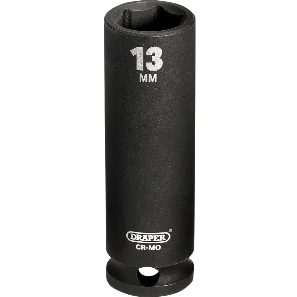 Draper HI-TORQ® 6 Point Deep Impact Socket, 3/8" Sq. Dr., 13mm