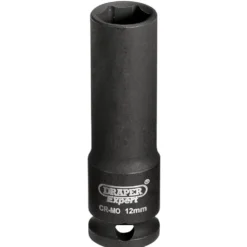 Draper HI-TORQ® 6 Point Deep Impact Socket, 3/8" Sq. Dr., 12mm