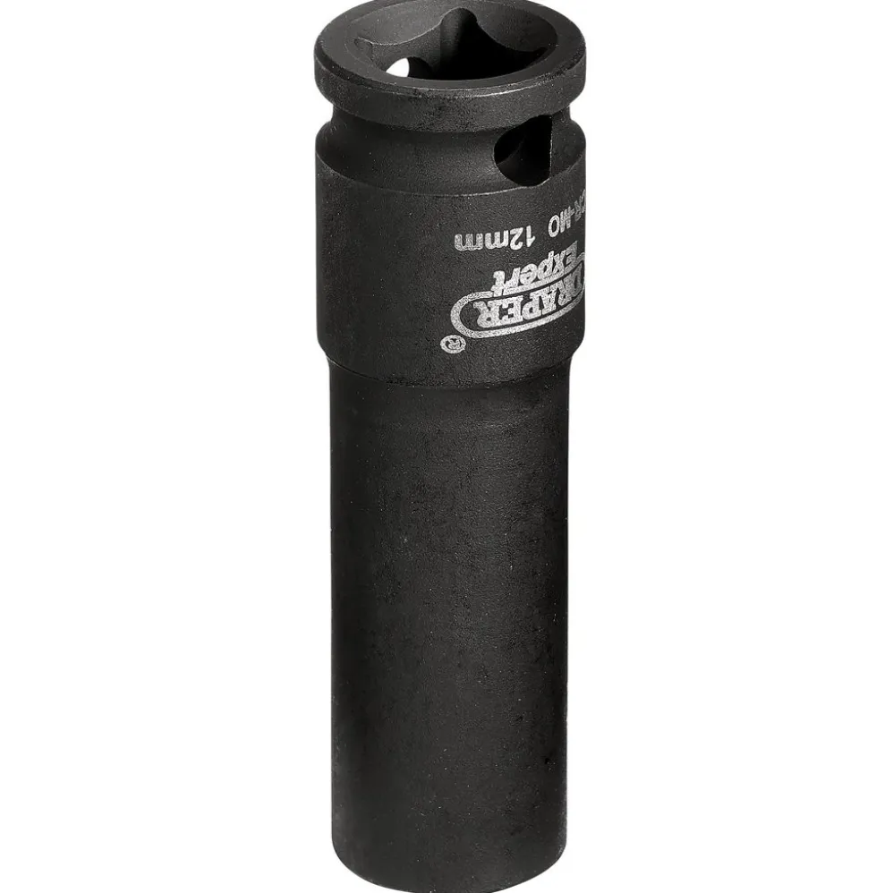 Draper HI-TORQ® 6 Point Deep Impact Socket, 3/8" Sq. Dr., 12mm