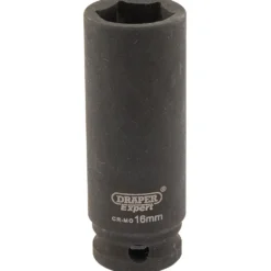 Draper HI-TORQ® 6 Point Deep Impact Socket, 3/8" Sq. Dr., 16mm