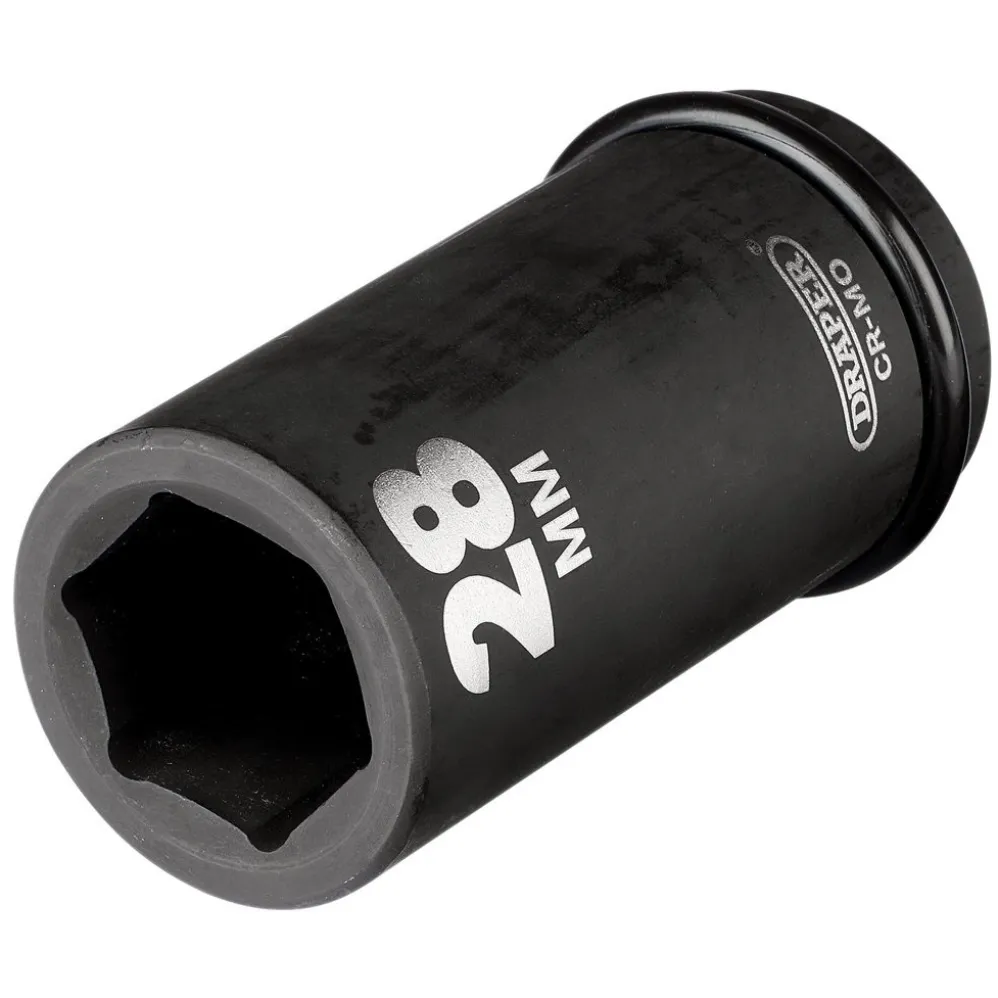 Draper HI-TORQ® 6 Point Deep Impact Socket, 3/4" Sq. Dr., 28mm