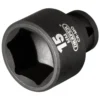 Draper HI-TORQ® 6 Point Impact Socket, 1/4" Sq. Dr., 15mm