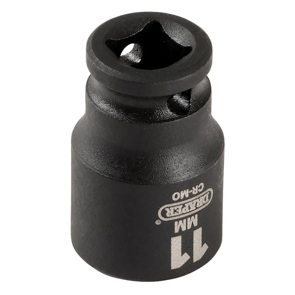 Draper HI-TORQ® 6 Point Impact Socket, 1/4" Sq. Dr., 11mm