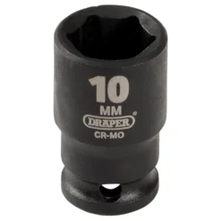 Draper HI-TORQ® 6 Point Impact Socket, 1/4" Sq. Dr., 10mm