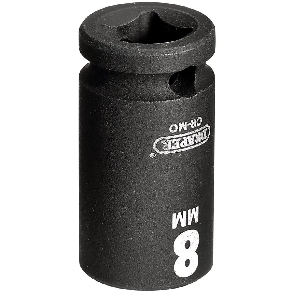 Draper HI-TORQ® 6 Point Impact Socket, 1/4" Sq. Dr., 8mm