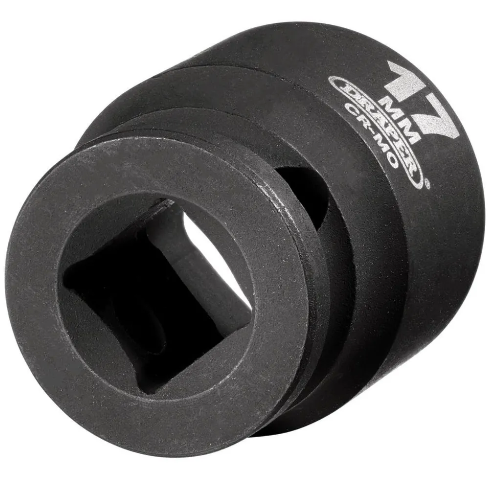 Draper HI-TORQ® 6 Point Impact Socket, 3/8" Sq. Dr., 17mm