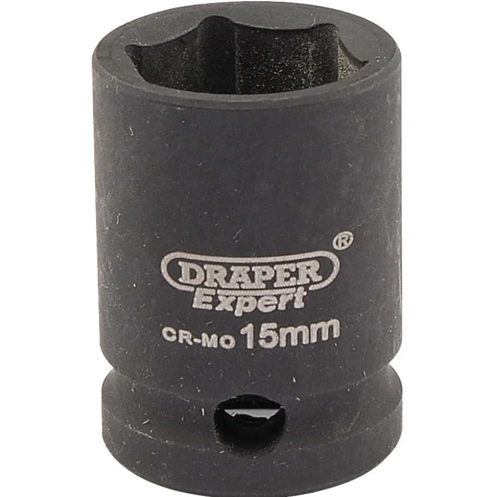 Draper HI-TORQ® 6 Point Impact Socket, 3/8" Sq. Dr., 15mm