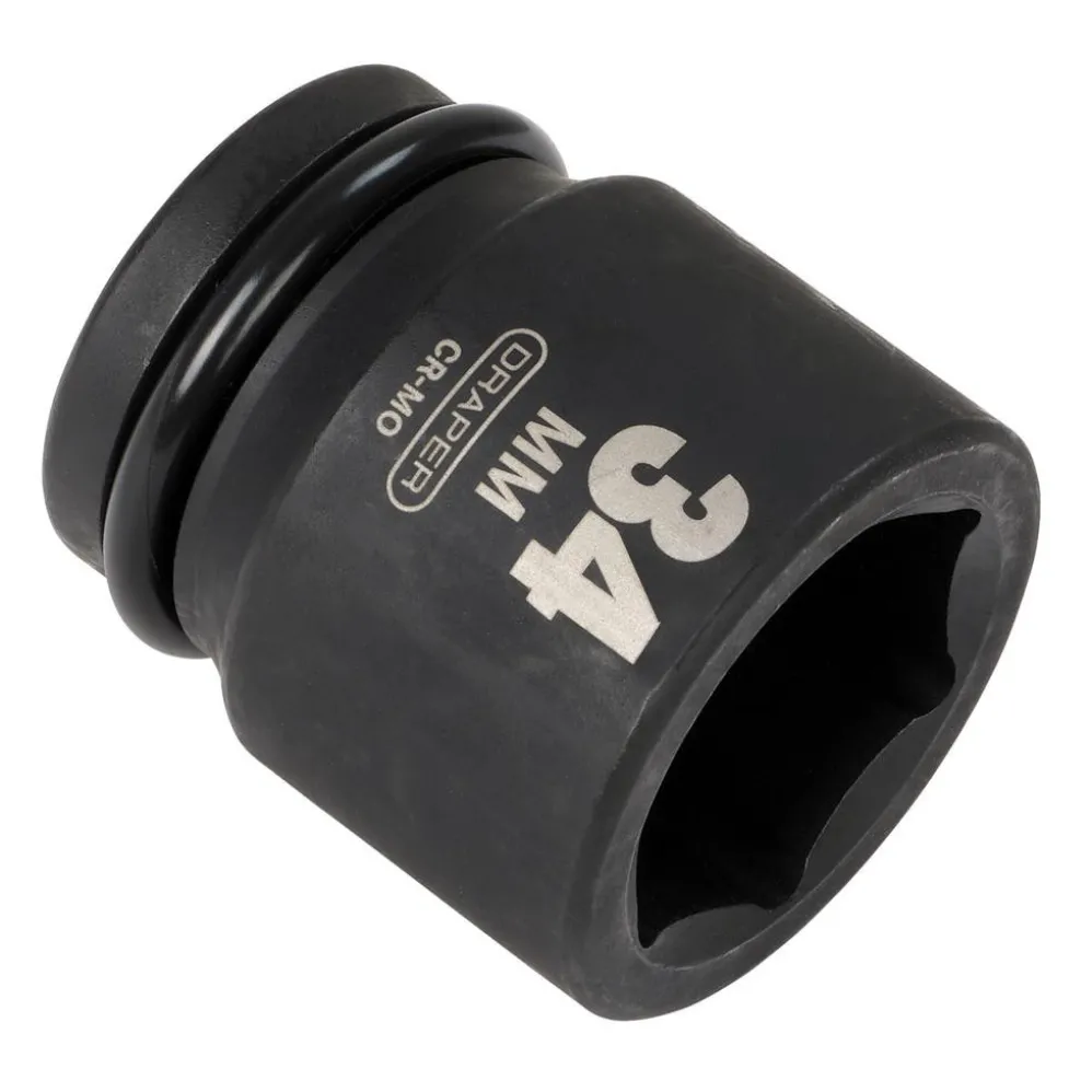 Draper HI-TORQ® 6 Point Impact Socket, 3/4" Sq. Dr., 34mm