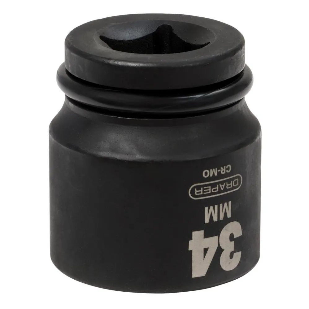 Draper HI-TORQ® 6 Point Impact Socket, 3/4" Sq. Dr., 34mm