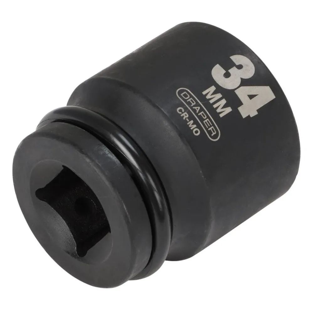 Draper HI-TORQ® 6 Point Impact Socket, 3/4" Sq. Dr., 34mm