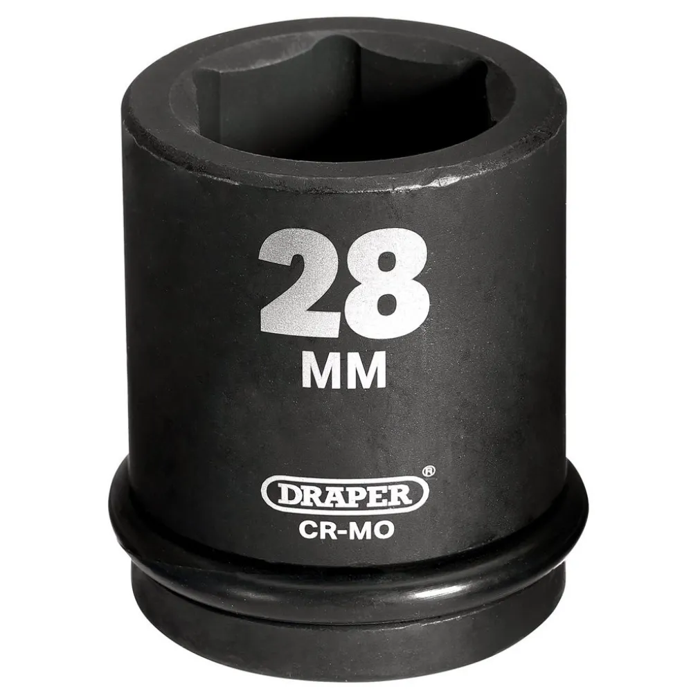 Draper HI-TORQ® 6 Point Impact Socket, 3/4" Sq. Dr., 28mm