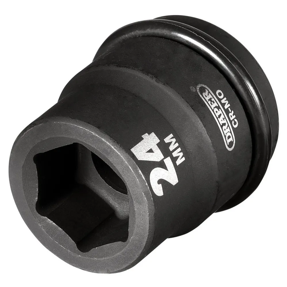 Draper HI-TORQ® 6 Point Impact Socket, 3/4" Sq. Dr., 24mm