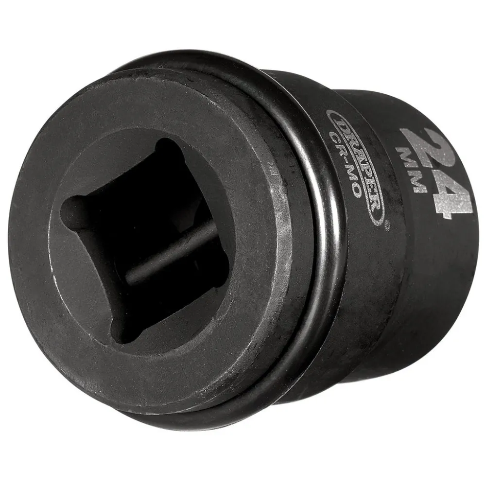 Draper HI-TORQ® 6 Point Impact Socket, 3/4" Sq. Dr., 24mm