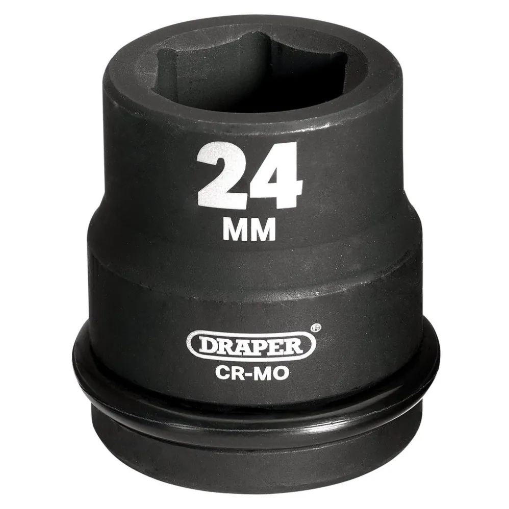 Draper HI-TORQ® 6 Point Impact Socket, 3/4" Sq. Dr., 24mm