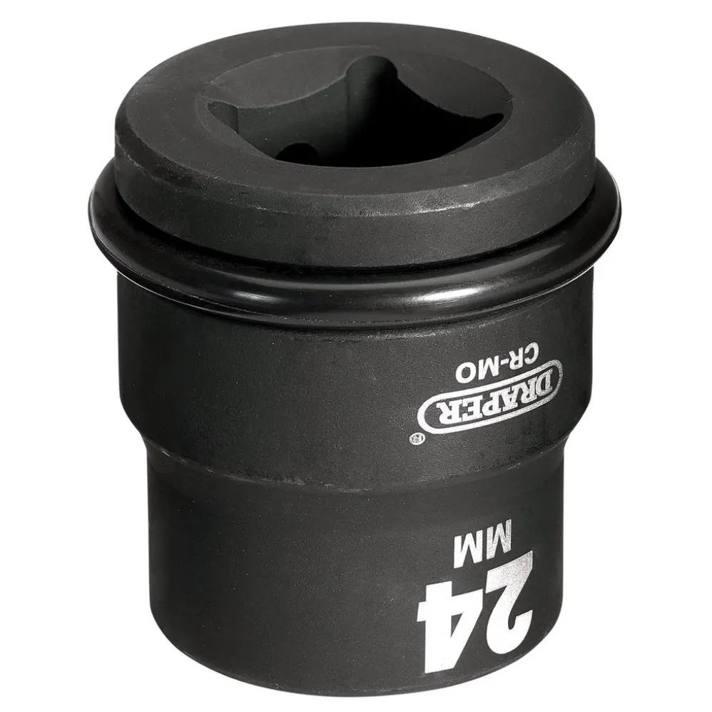 Draper HI-TORQ® 6 Point Impact Socket, 3/4" Sq. Dr., 24mm