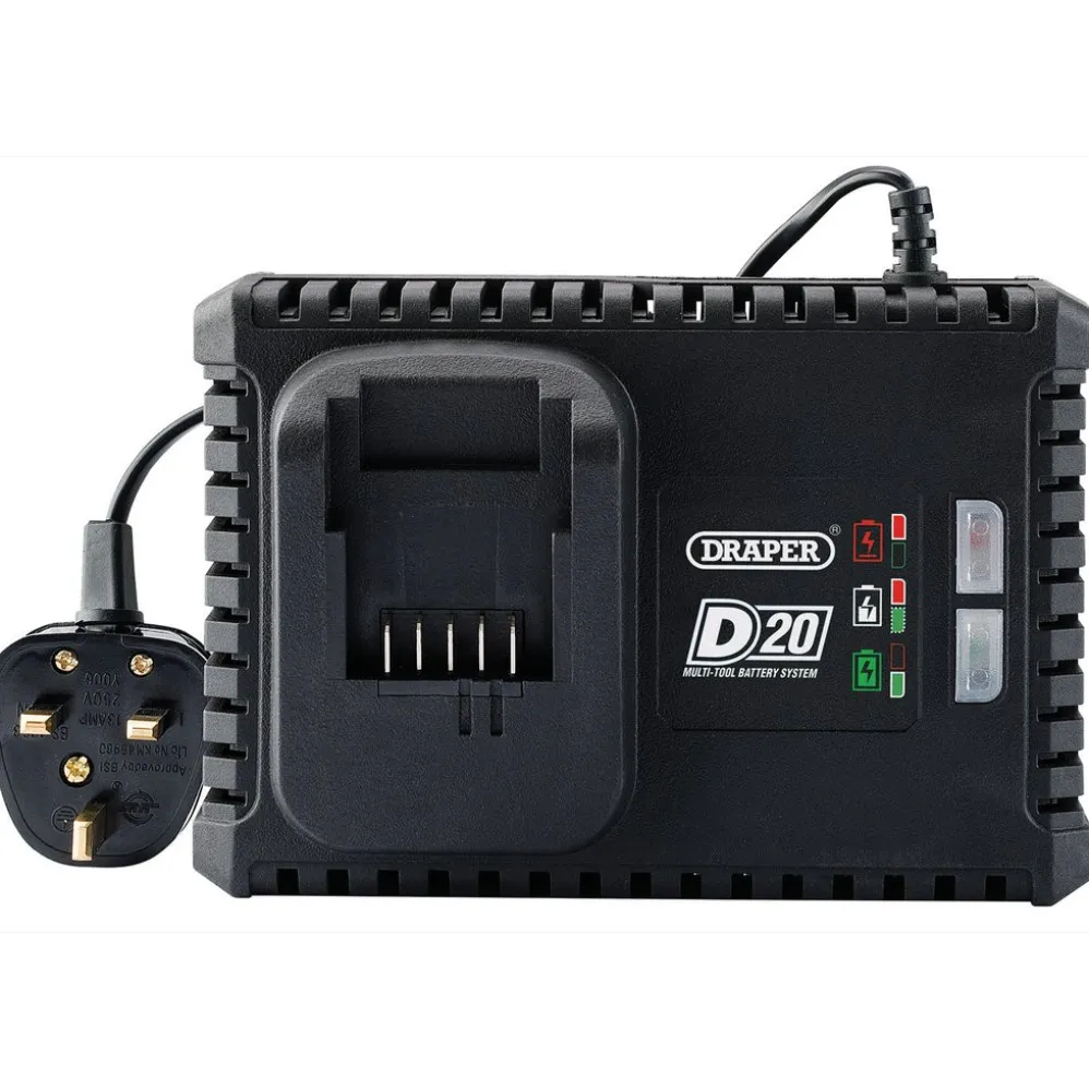 D20 20V Li-ion Fast Battery Charger, 4A