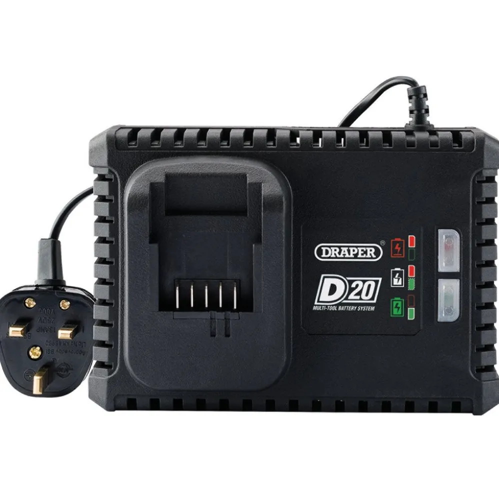 D20 20V Li-ion Fast Battery Charger, 4A