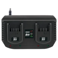 D20 20V Li-ion Fast Twin Battery Charger, 2 x 3.5A