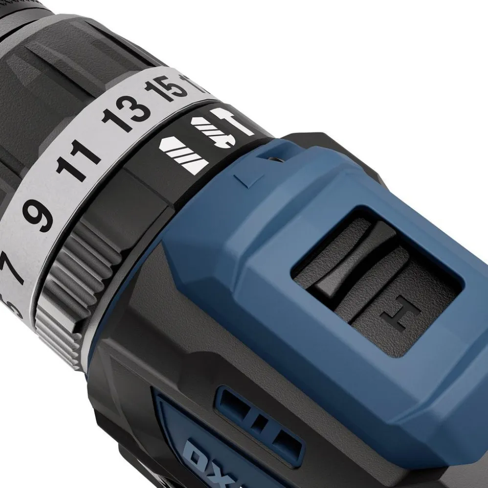 DXPULSE 12V Brushless Combi Drill Kit, 2 x 4.0Ah Batteries, 1 x Fast Charger