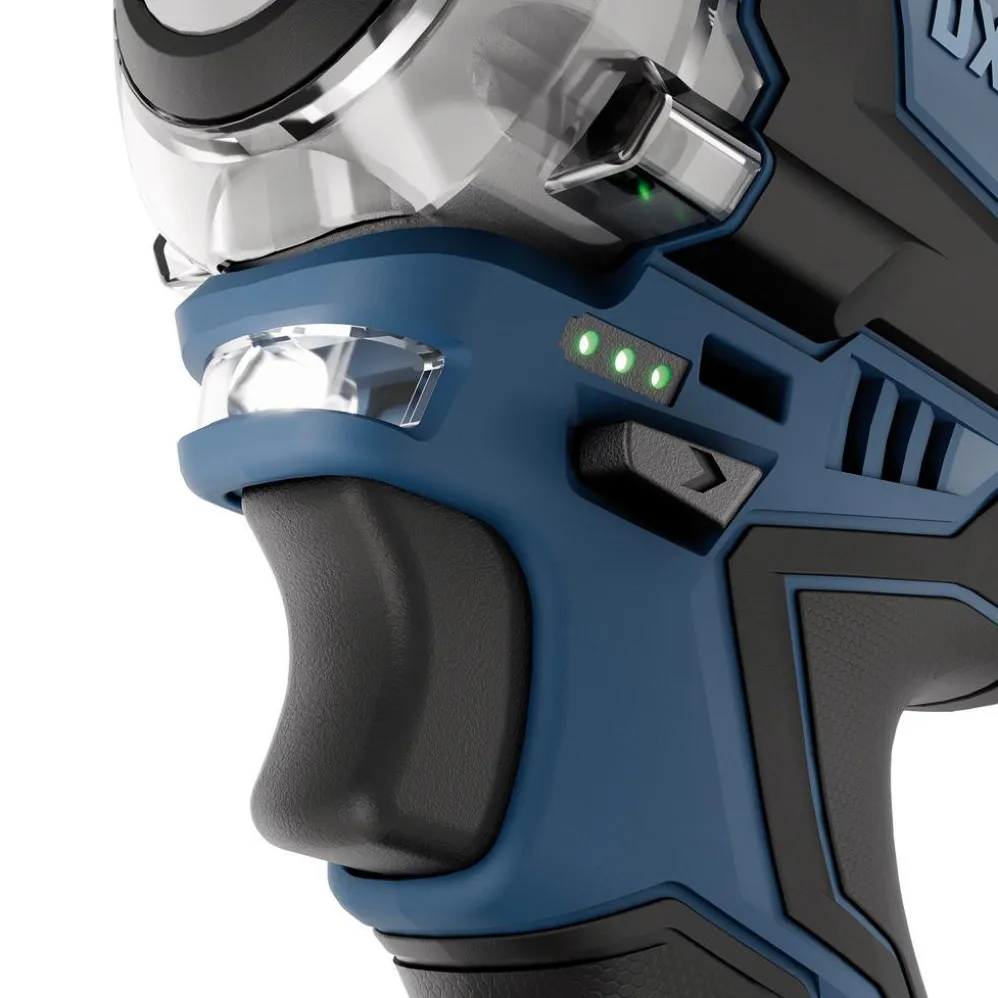 DXPULSE 12V Brushless Combi Drill & Impact Driver Kit, 1/4" Sq. Dr., 2 x 4.0Ah Batteries, 1 x Fast Charger
