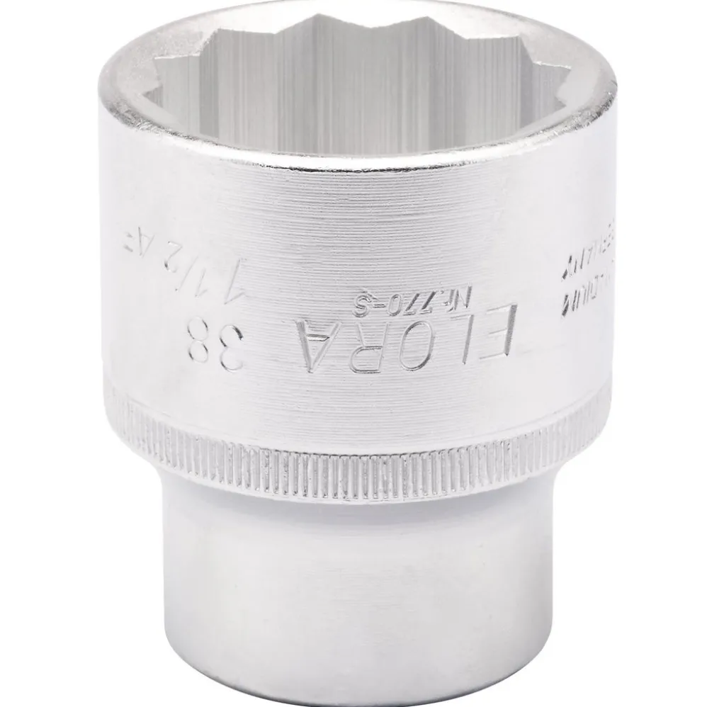 Elora Bi-Hexagon Socket, 38mm-1.1/2" 3/4" Sq. Dr.