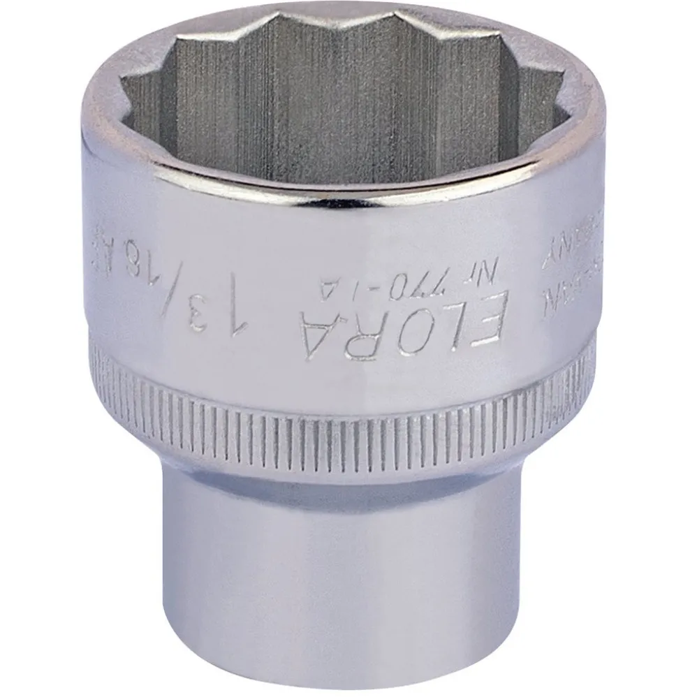 Elora Bi-Hexagon Socket, 1/2" Sq. Dr., 1 3/16"